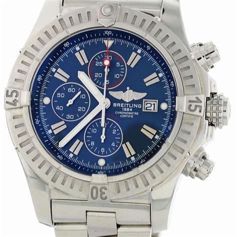 breitling super avenger all blue face|pre owned Breitling super avenger.